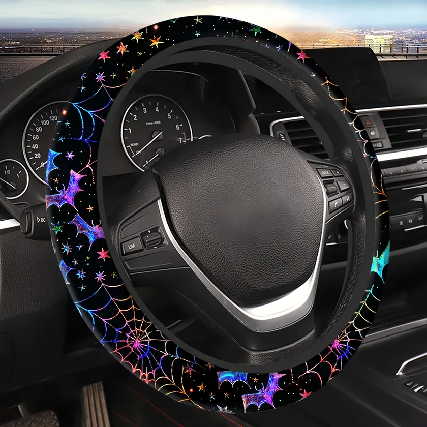 Bohemian Style Neoprene Steering Wheel Cover Universal Fit - Temu