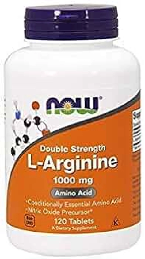 Now Foods L-arginina 1000 mg, 120 tabletas