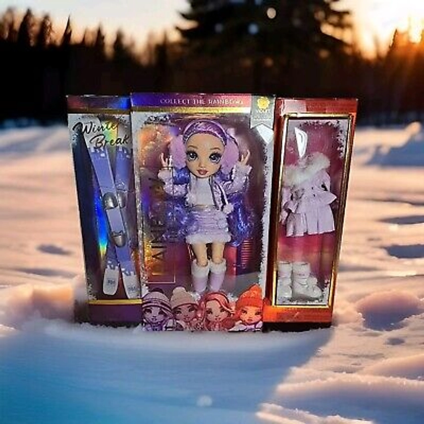 Brand New - Rainbow High 574804 Violet Willow Fashion Winter Break Purple Doll