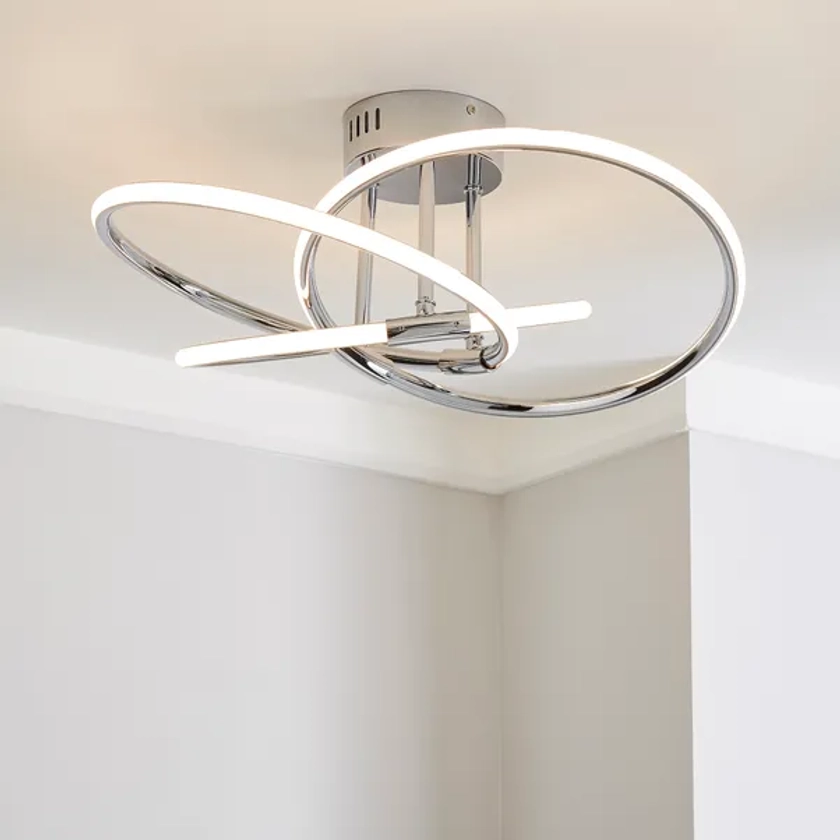 Rhona LED Semi Flush Ceiling Light