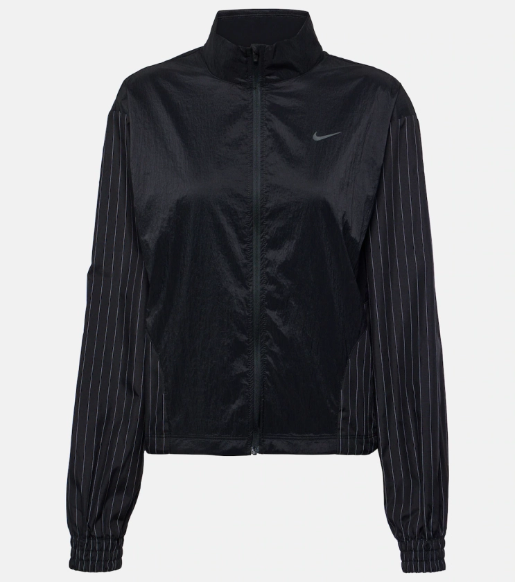 Paneled pinstripe track jacket in black - Nike | Mytheresa