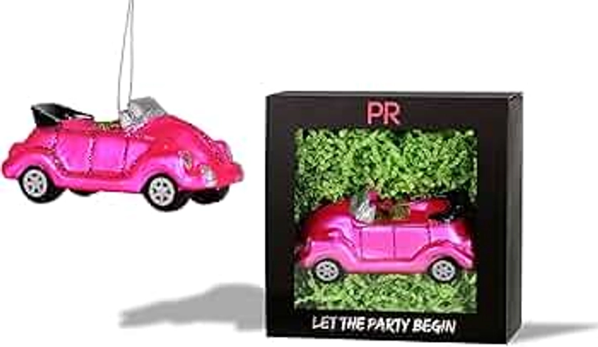 Party Rock | Pink Car Glass Ornament | Automotive& Career Collection