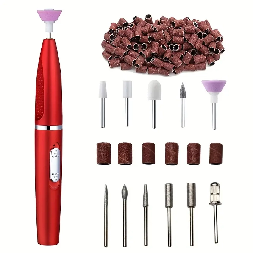 Portable Nail Polisher, Nail Grinder And Manicure Machine, Rechargeable, For Nail Polishing And Dead Skin Removal