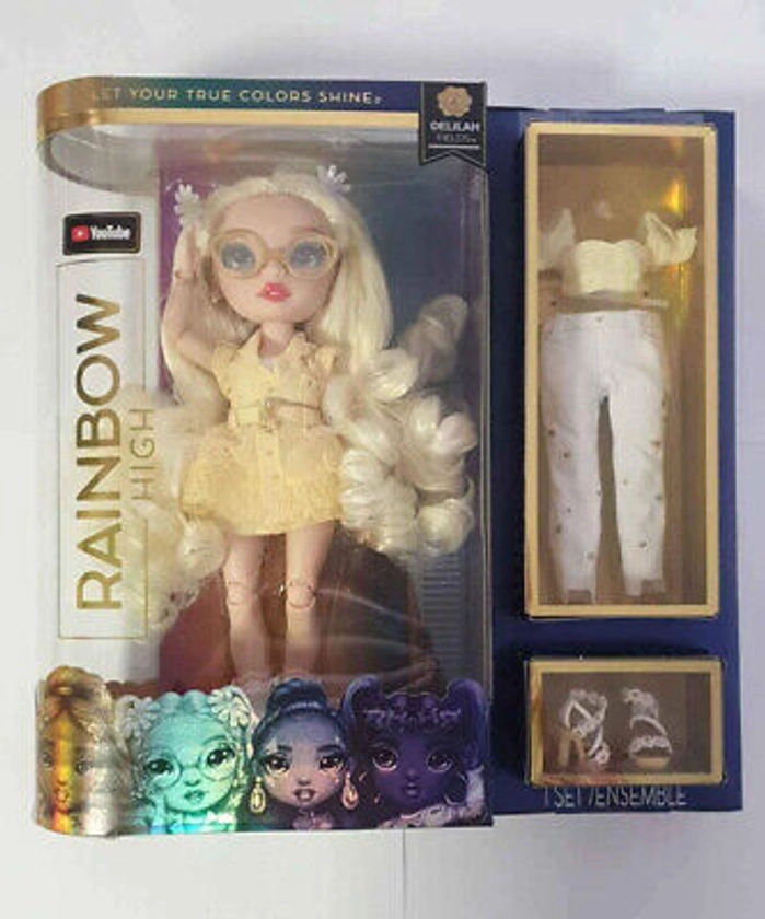 Rainbow High Delilah Fields Buttercup Yellow Fashion Inclusion Doll with Albinis | eBay