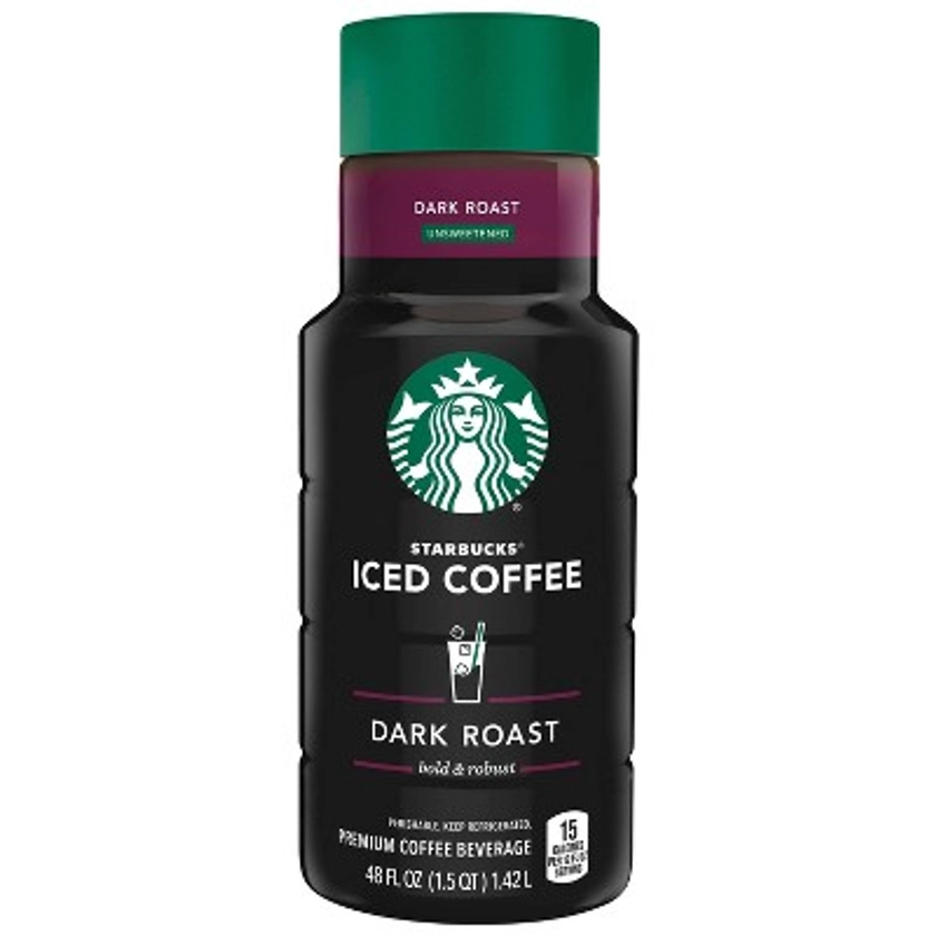 Starbucks Unsweetened Dark Roast Iced Coffee - 48 fl oz