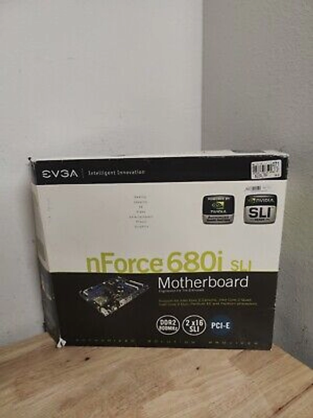 EVGA nForce 680i SLI Motherboard P/N 122-CK-NF68-TR with RAM CPU GPU I/O Shield | eBay