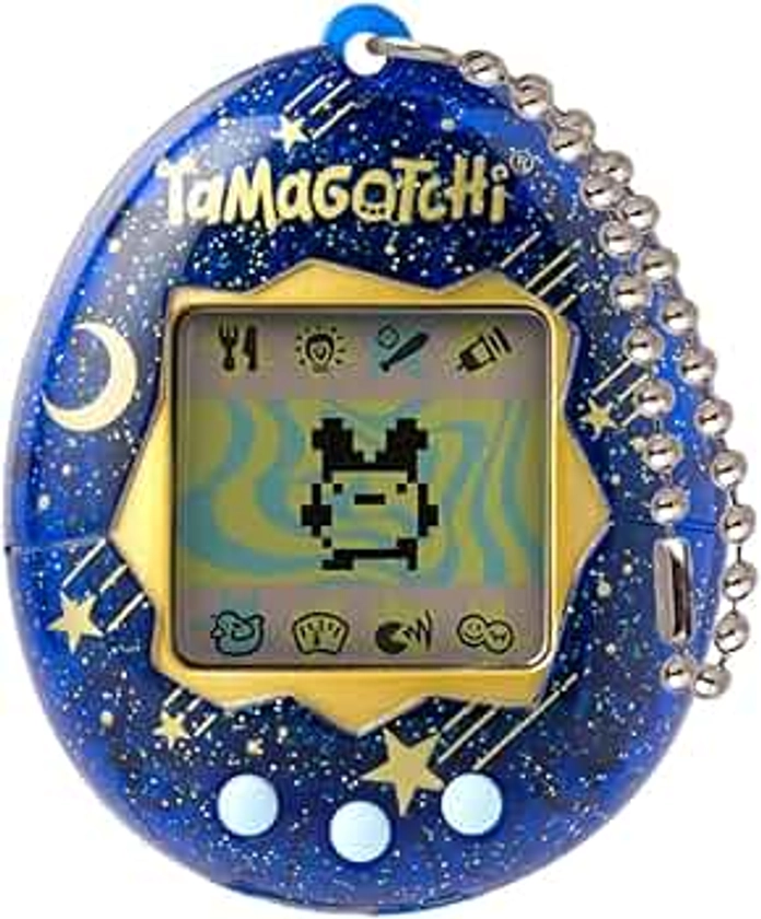 Bandai - Tamagotchi - Tamagotchi Original - Starry Night - Animal électronique virtuel avec écran Couleur, 3 Boutons et Jeux - Jouet Animal interactif en Français - Jouet Enfant 8 Ans et + - 42970