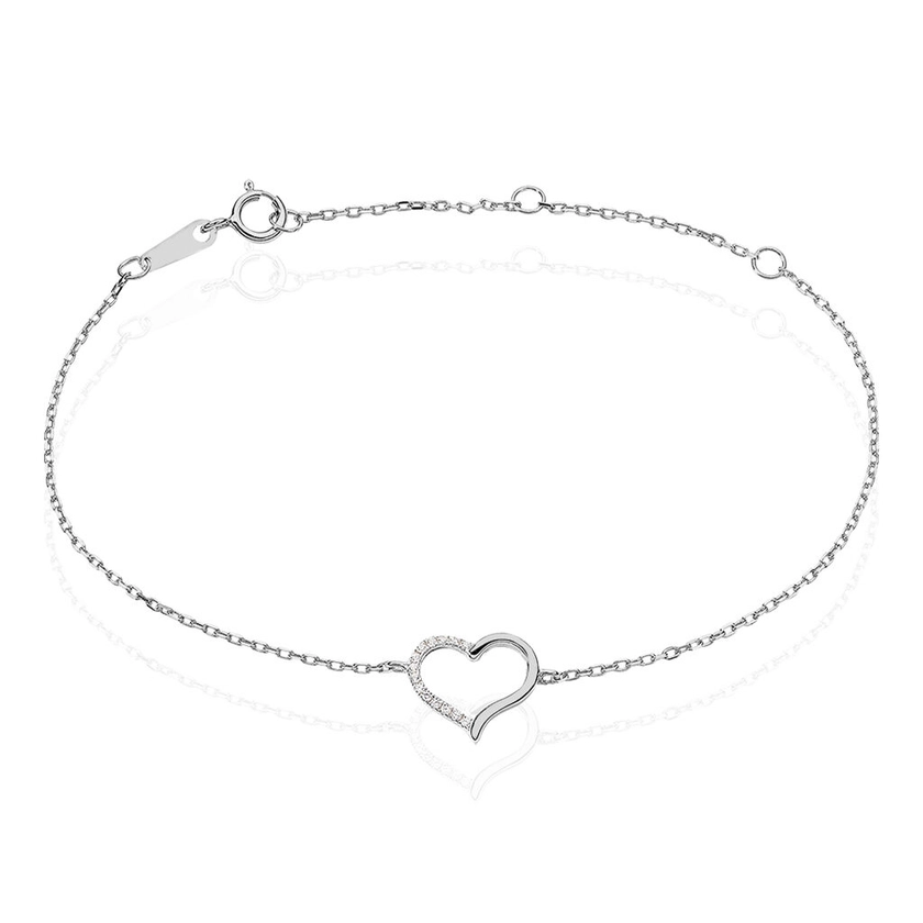 Bracelet Bertille Argent Blanc Oxyde De Zirconium