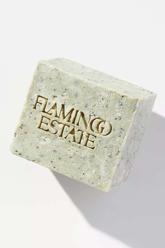 Flamingo Estate Exfoliating Peppermint Soap Brick