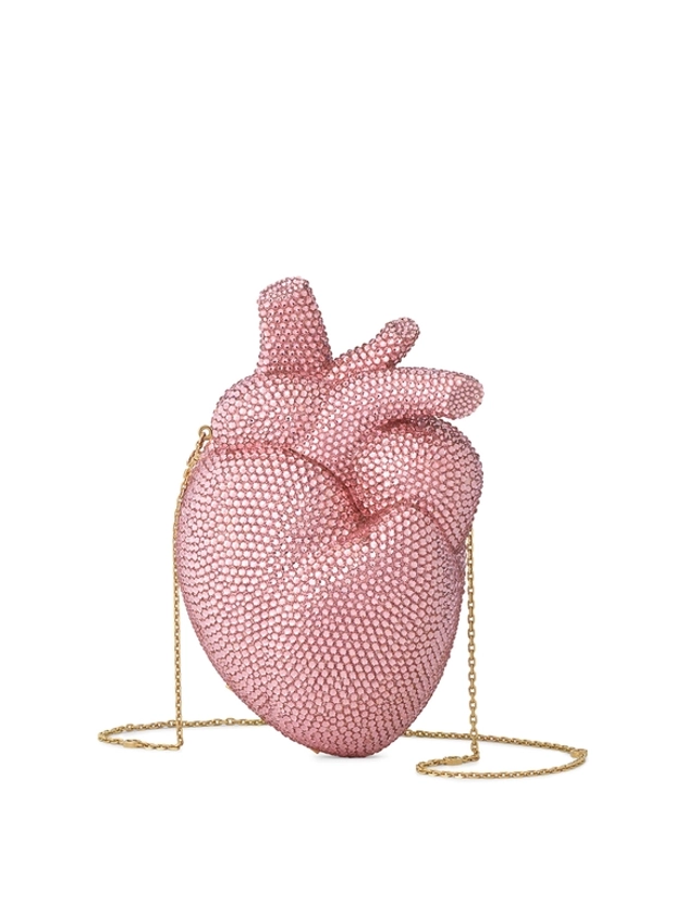 Heart Shape Broadway Hand Bag Pink | The Webster