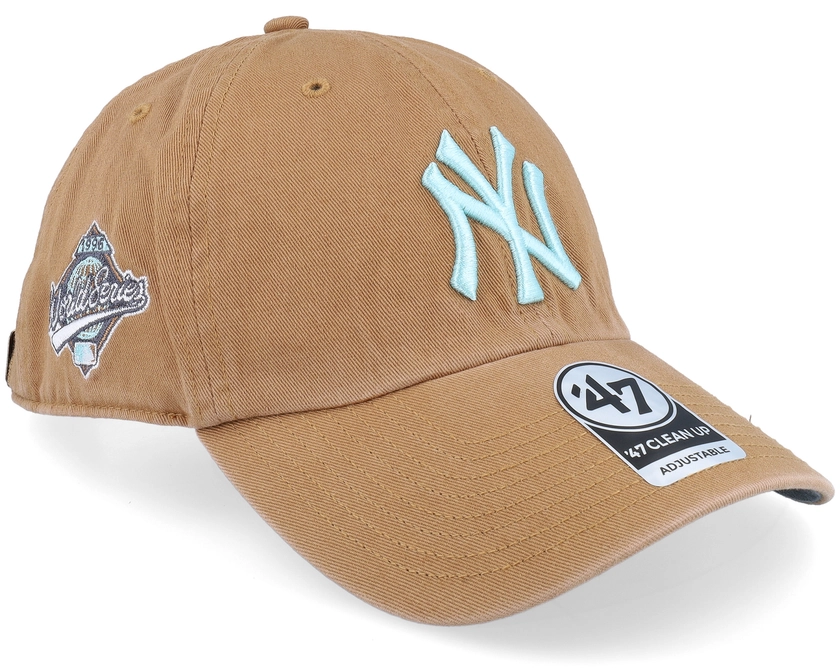 New York Yankees MLB Double Under 47 Clean Up Camel Dad Cap - 47 Brand cap | Hatstoreworld.com