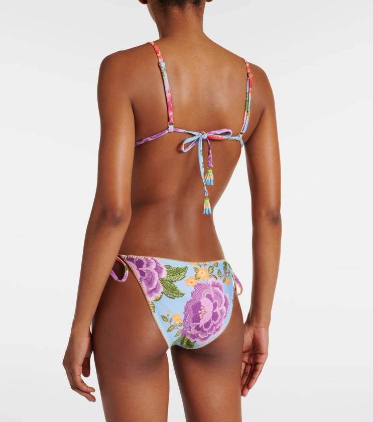 Flower Scarves bikini bottoms in multicoloured - Farm Rio | Mytheresa