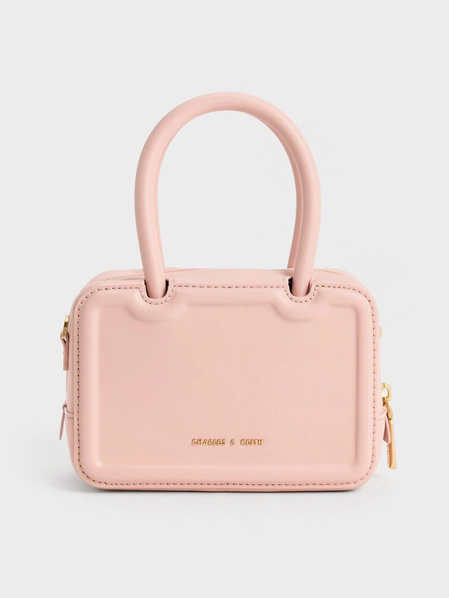 Sac cabas allongé Perline    
         - Rose