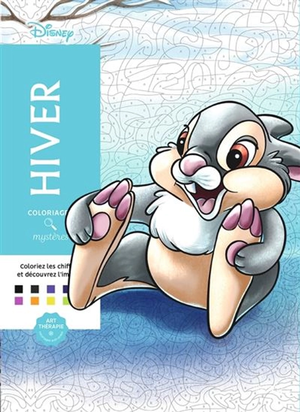 Coloriages mystères Disney - Hiver