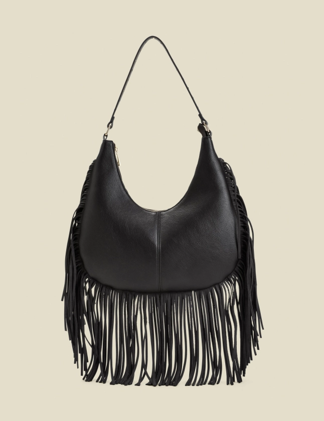 Fringe Detail Western Shoulder Bag | SOSANDAR | M&S