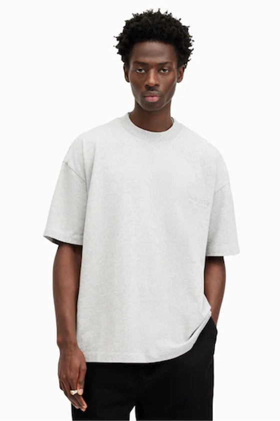 Buy AllSaints Grey Xander Crew Neck T-Shirt from the Next UK online shop