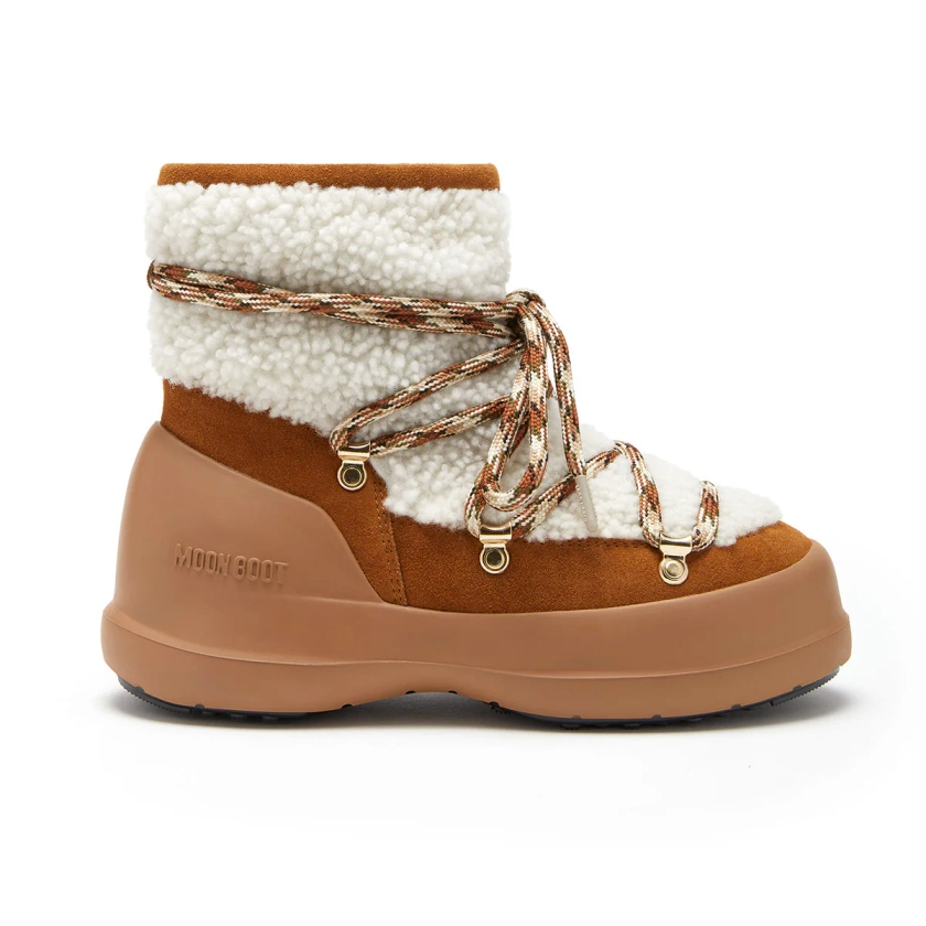 Kid-Girl-LUNA Shearling Boots - Whiskey-80D2480020 ADLT-MA03-|-Moon Boot