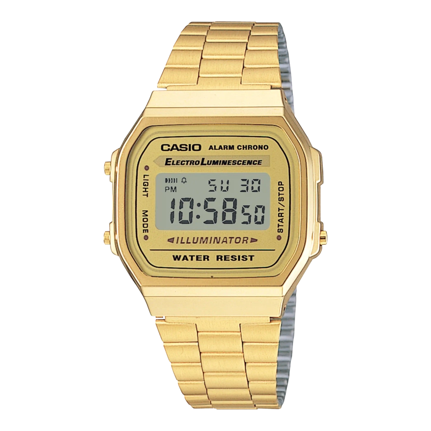 A168WG-9VT | Vintage Gold and Silver Metal Watch | CASIO