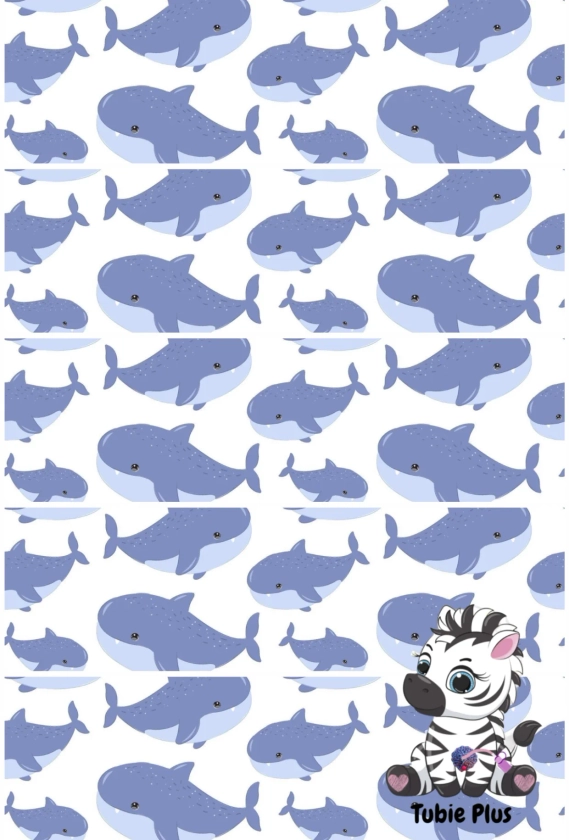 Whale Print Strip | Full | Small