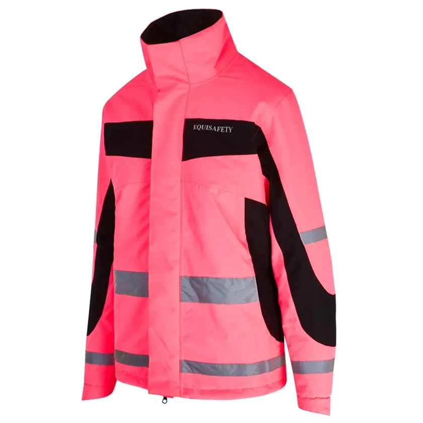 Equisafety Inverno Reflective Reversible Junior Jacket - Pink