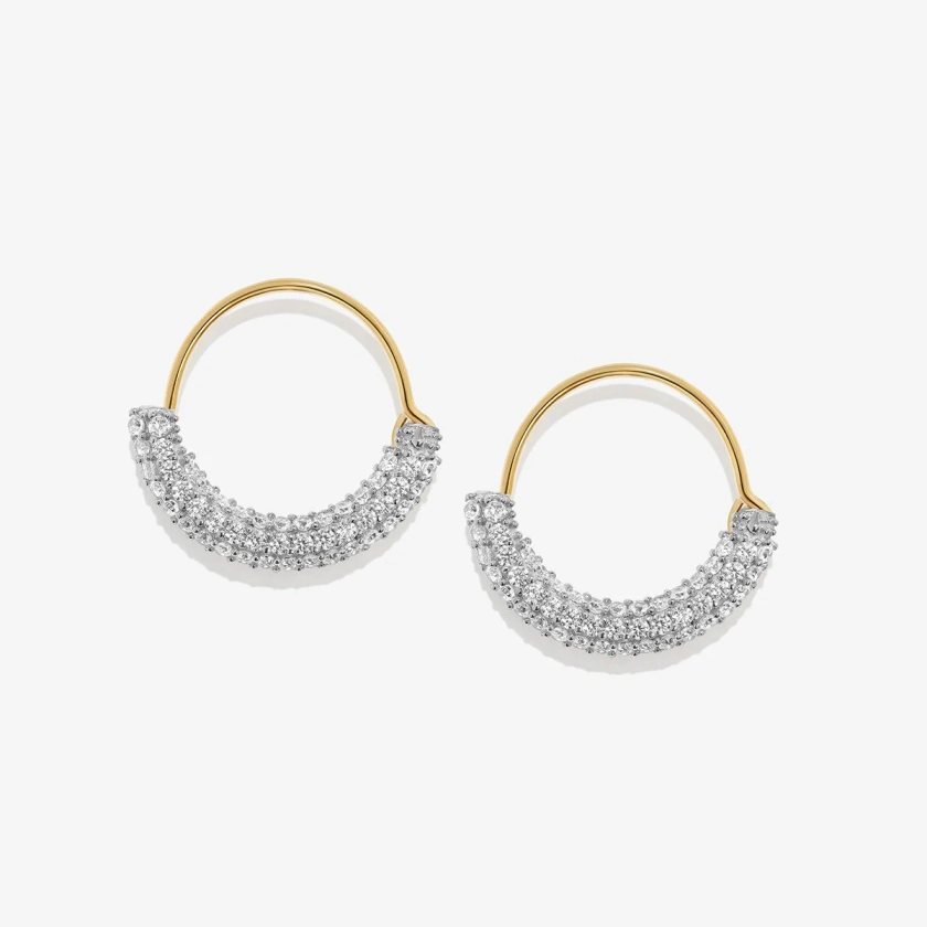 Gold Saz Mini Hoop Earrings | Adornmonde