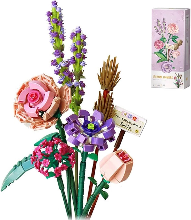 Amazon.com: Cihely Flower Bouquet Building Blocks Kits Romantic Love, Artificial Flowers Building Project to Release Stress and Focus The Mind, for Birthday Gifts to Adults/Teens : Home & Kitchen