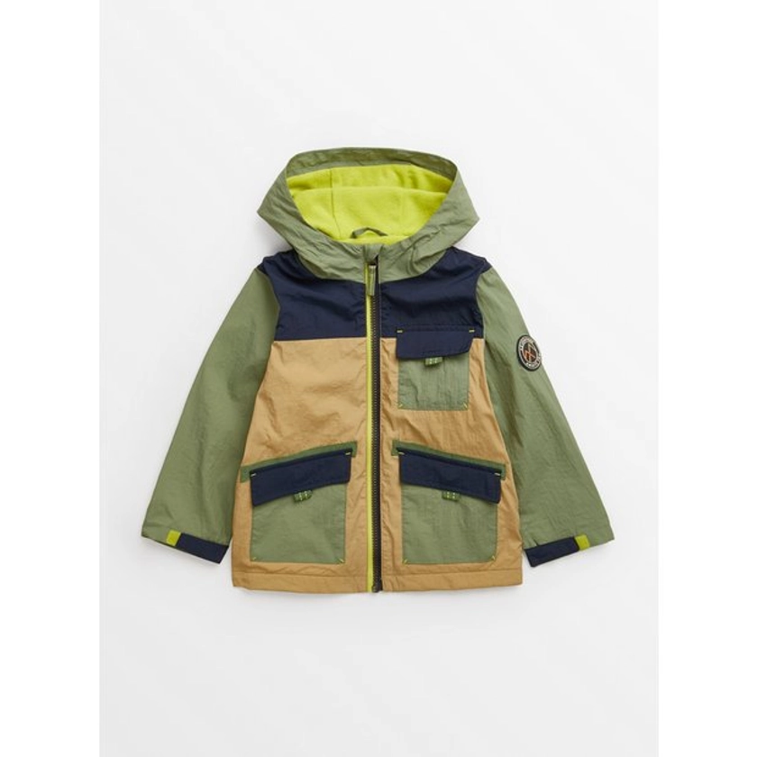Buy Green Colour Block Mac Coat 2-3 years | Coats and jackets | Tu