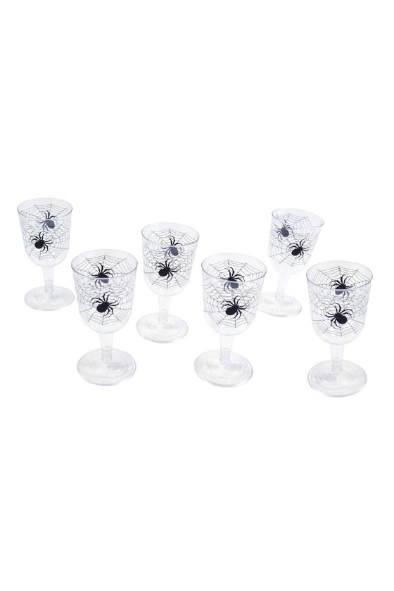 Party Decorations | Spiderweb Goblets (Pack Of 6) | Bristol Novelty