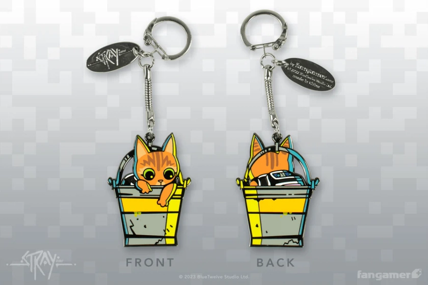 Stray - Cat-in-a-Bucket Keychain - Fangamer