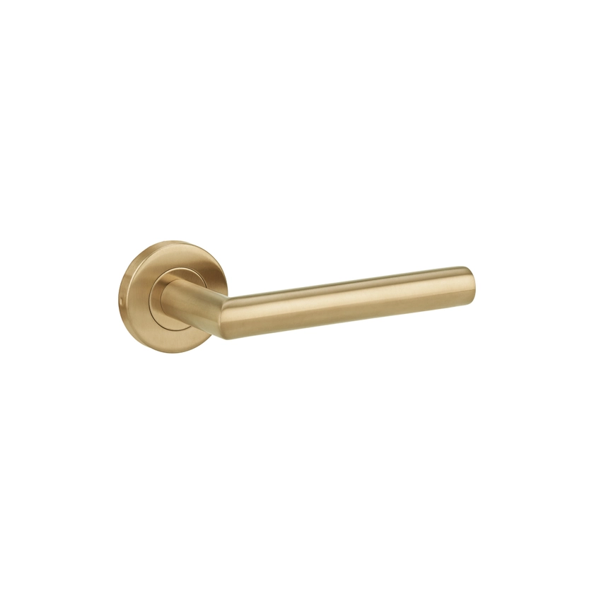 Davis Door Handle - Brushed Brass