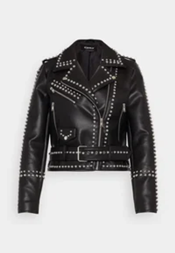 ONLSANDRA STUD BIKER - Veste en similicuir - black