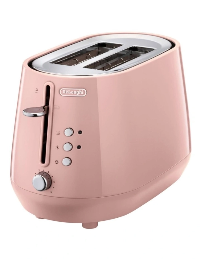 Eclettica 2 Slice Toaster in Playful Pink