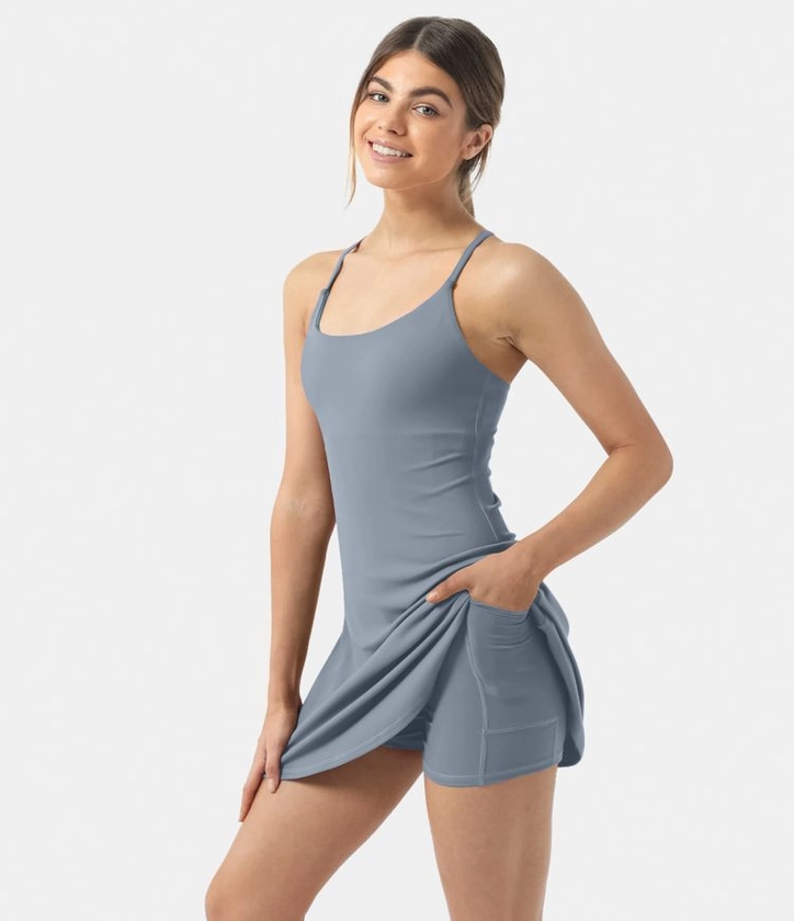 Women’s Softlyzero™ Plush Backless Active Dress - Halara 