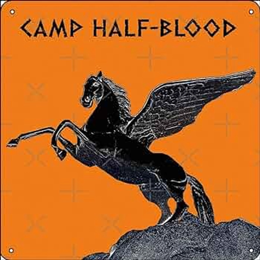 CAMP HALF-BLOOD - PERCY JACKSON Poster Metal Sign 12 x 12 inches Funny for Home Man Cave Garage Wall Decorations