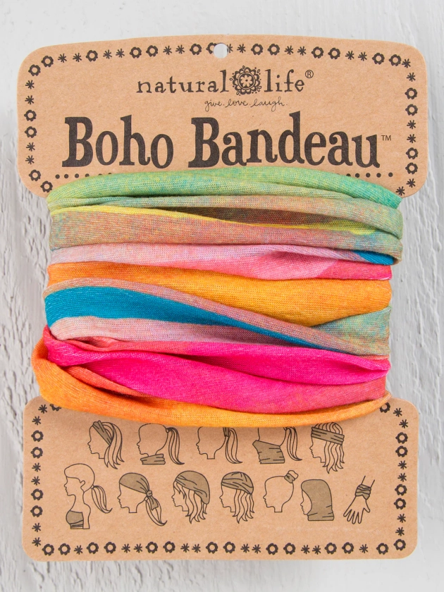 Full Boho Bandeau® Headband - Multi Wildflowers – Natural Life