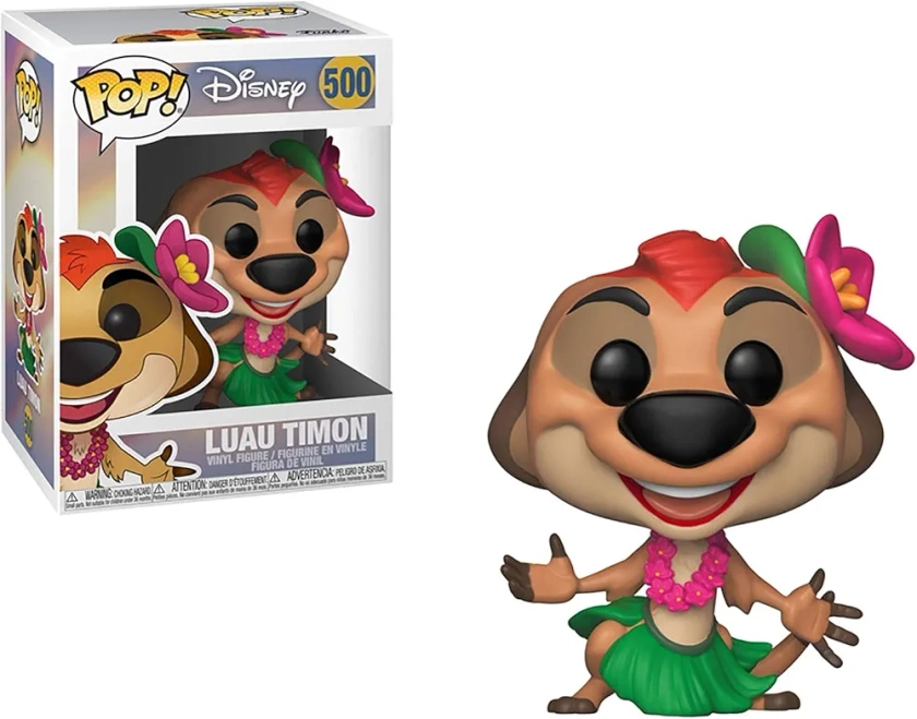 Funko POP! Vinyl: Disney: The Lion King: Luau Timon - le Roi Lion - Figurine en Vinyle à Collectionner - Idée de Cadeau - Produits Officiels - Jouets pour les Enfants et Adultes - Movies Fans