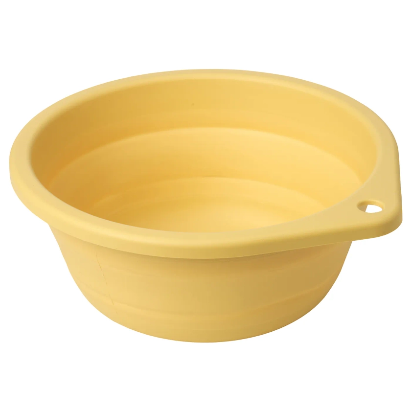 PEPPRIG Wash tub - foldable/yellow 27 cm (10 ¾ ")