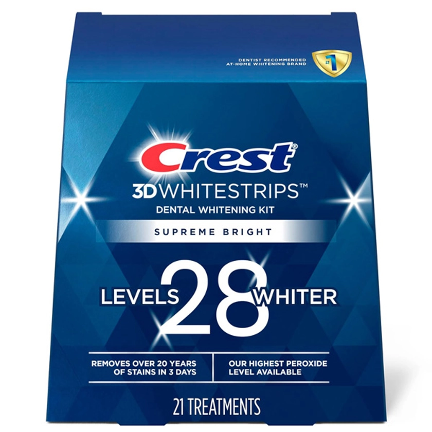 Crest 3D White Whitestrips Supreme Bright Teeth Whitening Kit