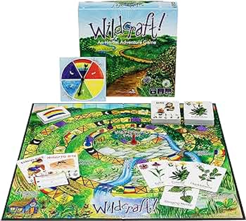 Wildcraft! an Herbal Adventure Game/Family Game: Learn 25 Herbs – Coop Board Games/Educational Games/Cooperative Board Games for 6 Year Olds w/Learning Tools, incl. Plant Guide & Coloring Book