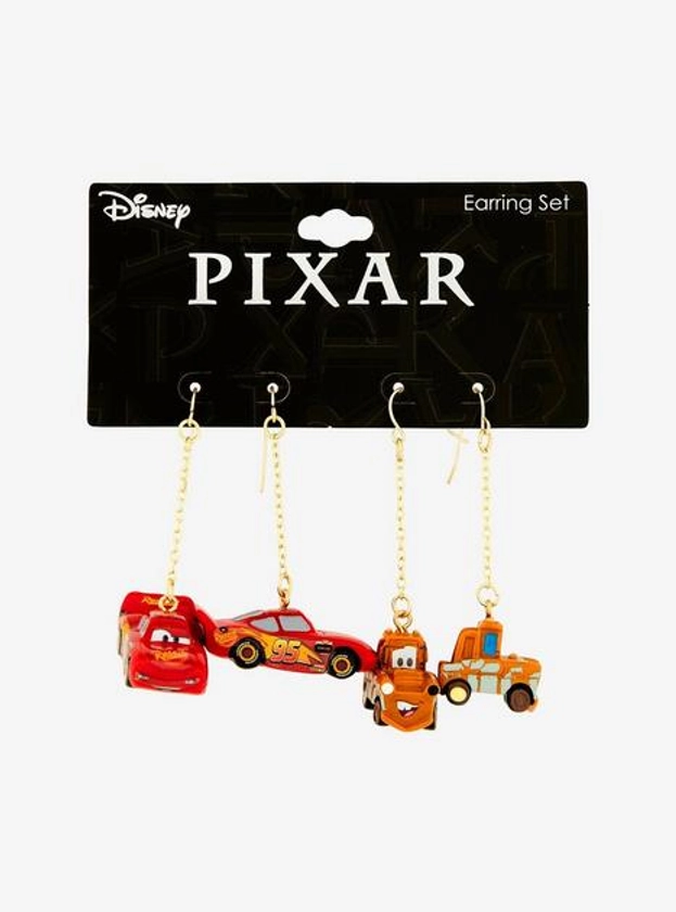 Disney Pixar Cars Lightning McQueen and Tow Mater Bestie Earrings Set -- BoxLunch Exclusive | BoxLunch