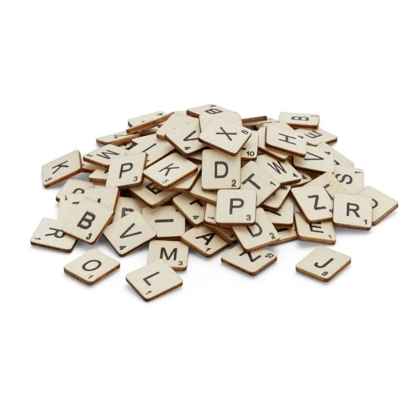 Buy Wooden Letter Tiles 114 Pieces for GBP 3.00 | Hobbycraft UK