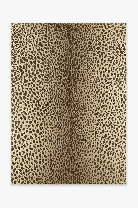 Natural Cheetah Faux Hide Rug | Ruggable