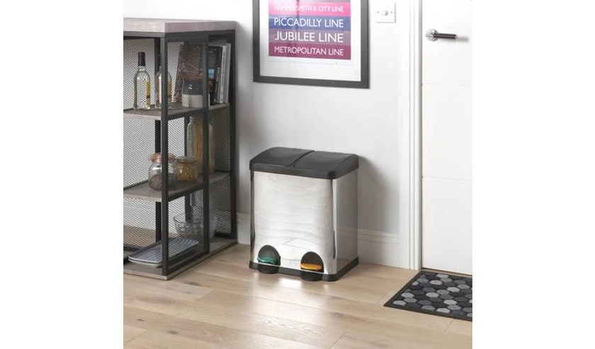 Buy Habitat 30 Litre Twin Compartment Recycling Bin | Kitchen bins | Argos