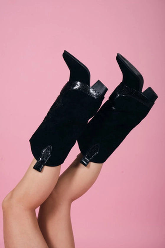 Cowgirl boots zwart | Mosi Amsterdam