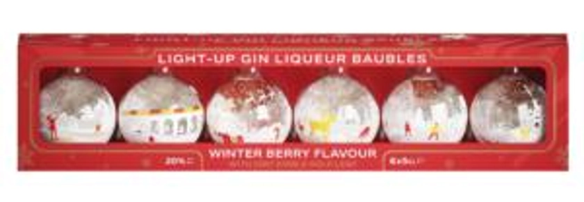 Light-Up Gin Liqueur Baubles 30cl