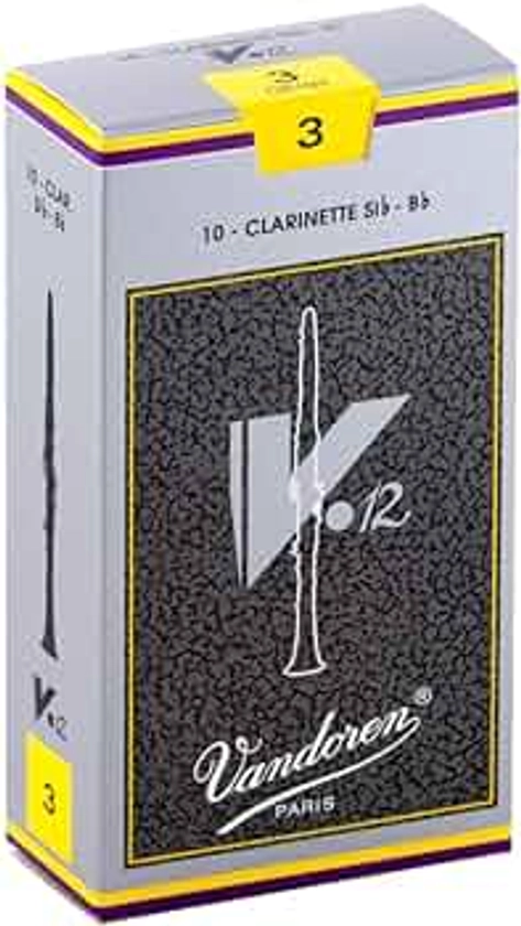 Vandoren CR193 Bb Clarinet V.12 Reeds Strength 3; Box of 10