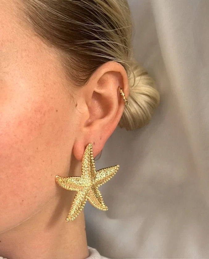 Starfish Stud Earrings • Large Starfish Design • Beach Jewellery • Summer Jewellery