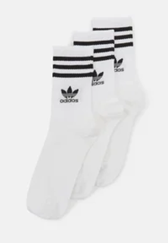 CREW SOCK UNISEX 3 PACK - Chaussettes - white