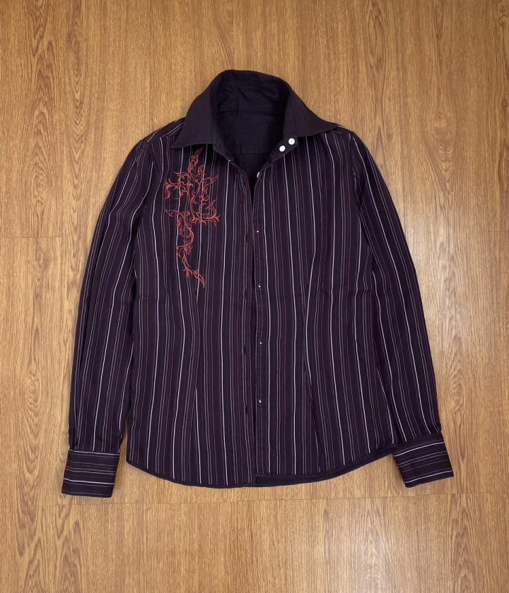 Japanese Brand Tornado mart tribal reversible shirt | Grailed