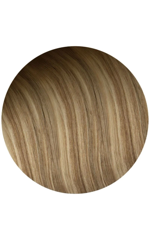 Invisi Clip-in 20" Rooted Ash Brown Highlights 9/613 - Glam Seamless Hair Extensions